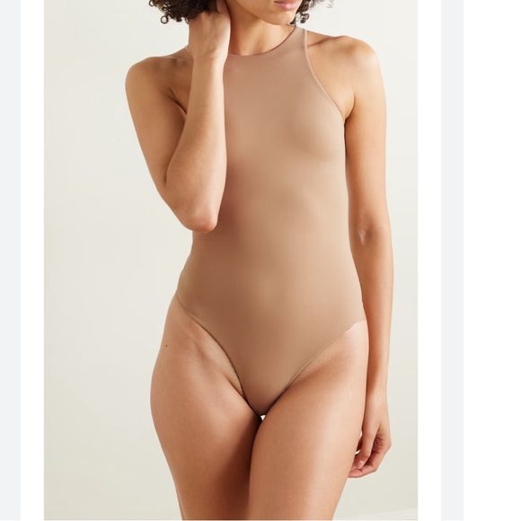 SKIMS FITS EVERYBODY HIGH NECK BODYSUIT Sienna  S small New without tags $60 - Picture 2 of 7